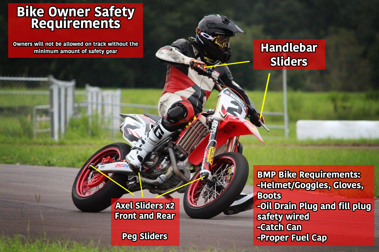 bike_diagram Motorcycle safety requirements on Florida’s Bushnell Motorsports Park track