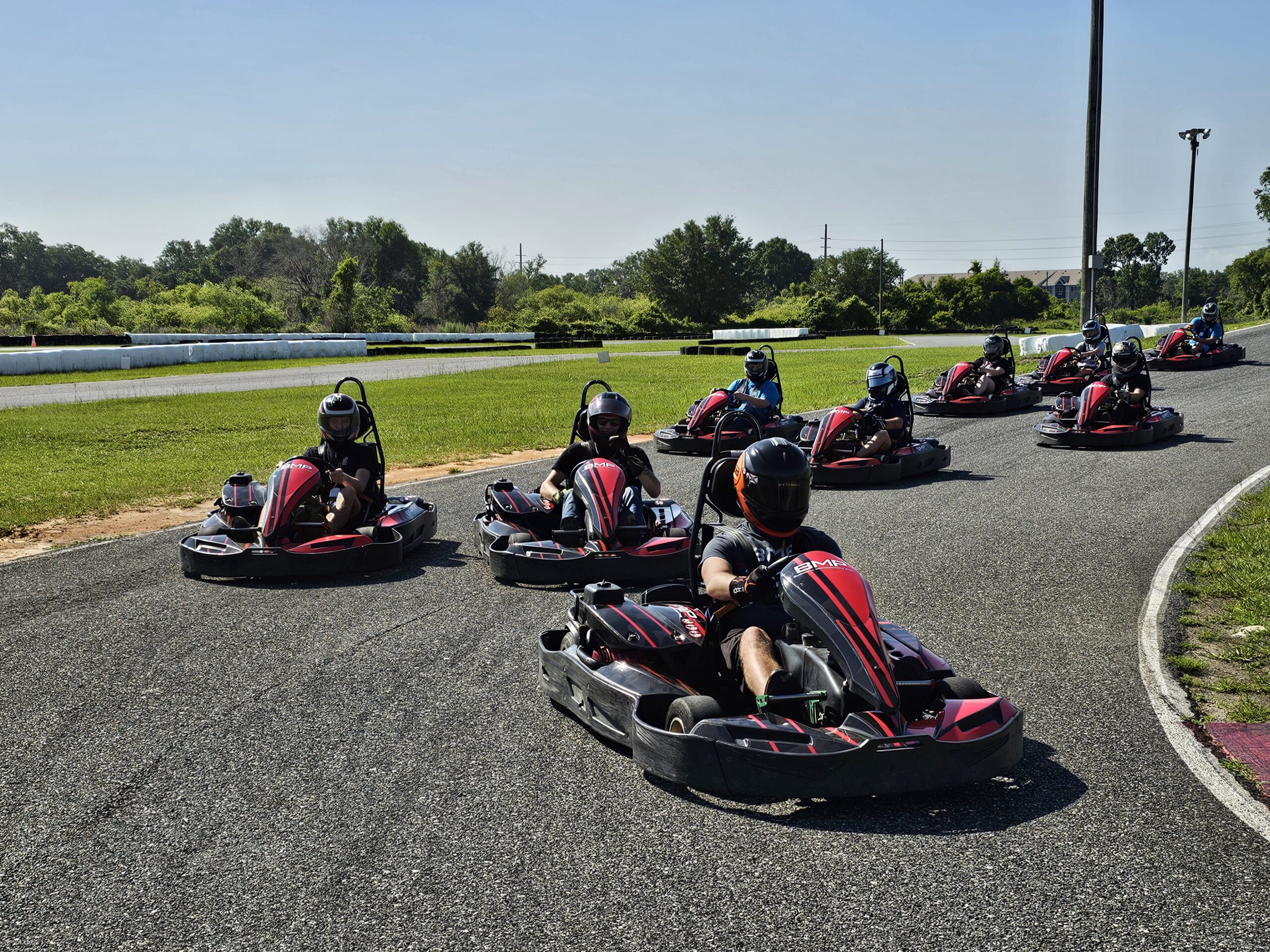 High-adrenaline go karting on Florida’s Bushnell Motorsports Park track