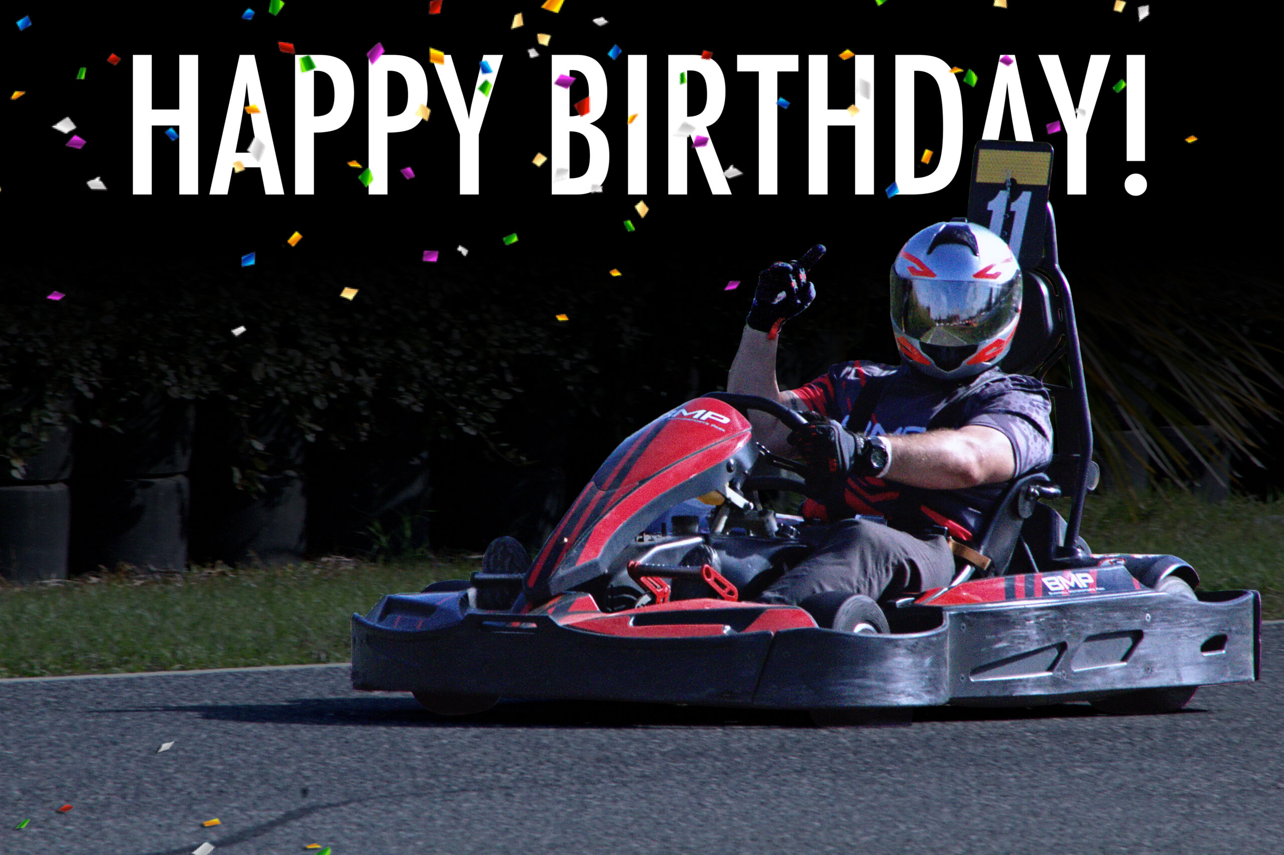 Happy Birthday Email Photo copy Birthday Party Celebration with go kart racing at Bushnell Motorsports Park