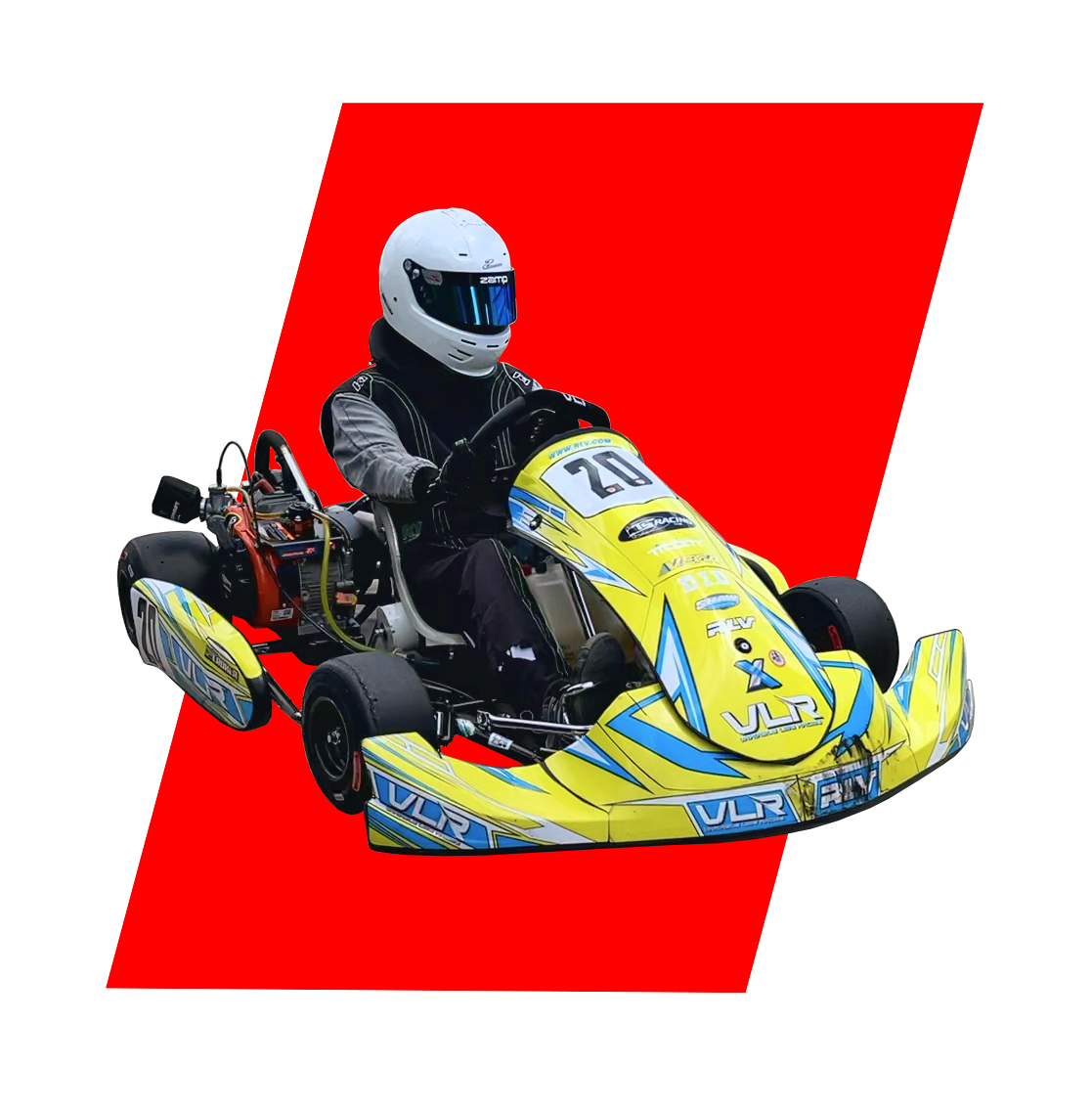OTT Kart Owner Main High-speed go kart race on outdoor track in Florida