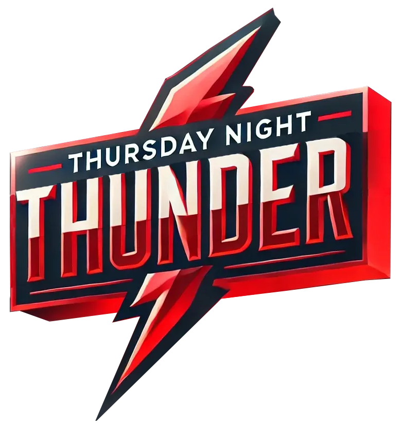 Thursday Night Thunder Go Kart League Racing Logo